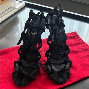 Christian Louboutin Suede Gladitor Sandals